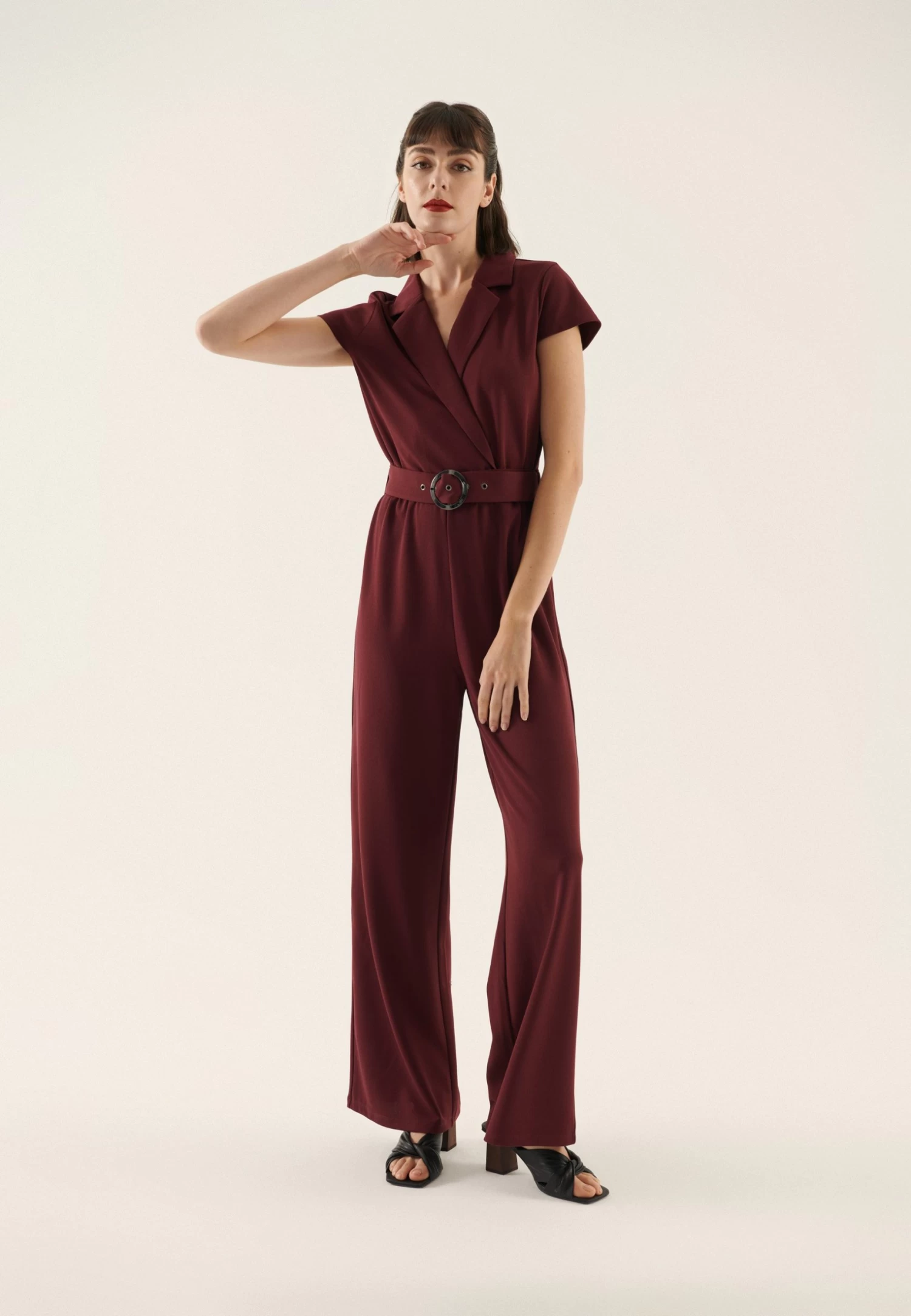 Anna Field Jumpsuit - Bordeaux 2 Anna Field Jumpsuit - Bordeaux - Image 2