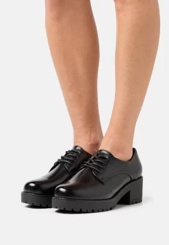 Lace-Up Heels - Black