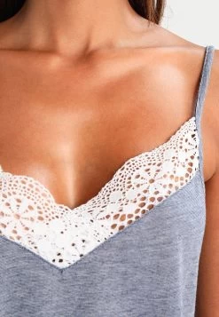 Anna Field Sarah Short Pj Set- Pyjama Set - Off-White/Dark Blue -Anna Field Shop 04e3d1816e4748b4a0e2b5863bfae2f9