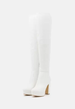 Anna Field Over-The-Knee Boots - White -Anna Field Shop 0787991cf3de4493bae540771d91993c scaled