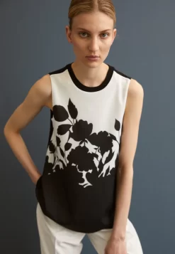 Anna Field Blouse - Black/White