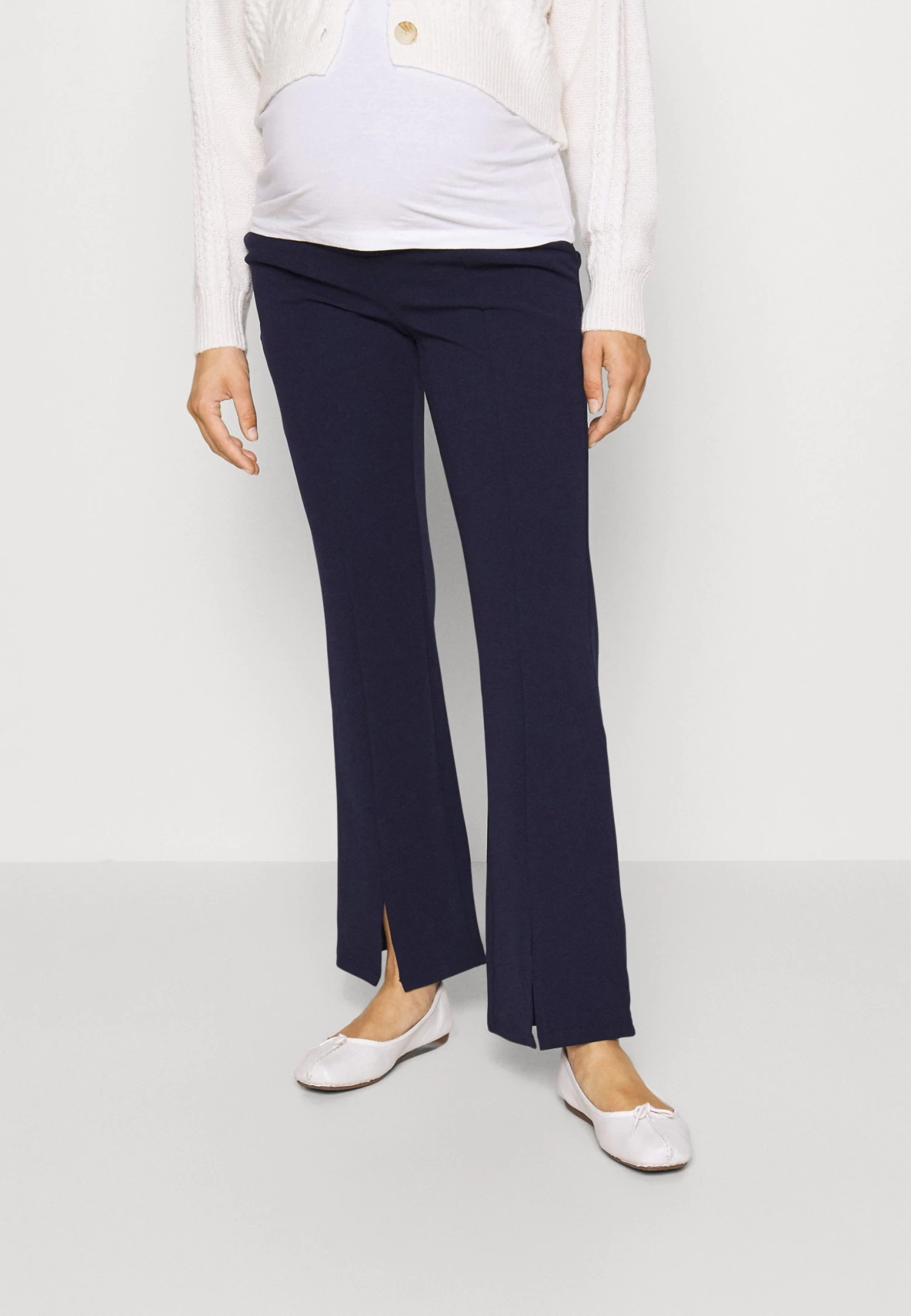 Maternity Business Flare - Tracksuit Bottoms - Dark Blue 1 Maternity Business Flare - Tracksuit Bottoms - Dark Blue