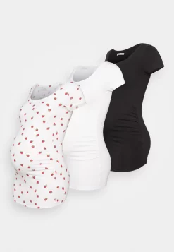 3Pack - Print T-Shirt - White/Black