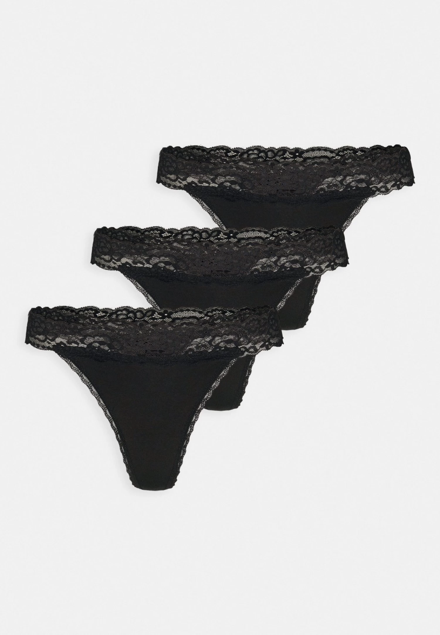 Anna Field 3 Pack Lace Trim Thong - Thong 4 Anna Field 3 Pack Lace Trim Thong - Thong - Image 4