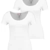 Anna Field 2 Pack- Basic T-Shirt - White