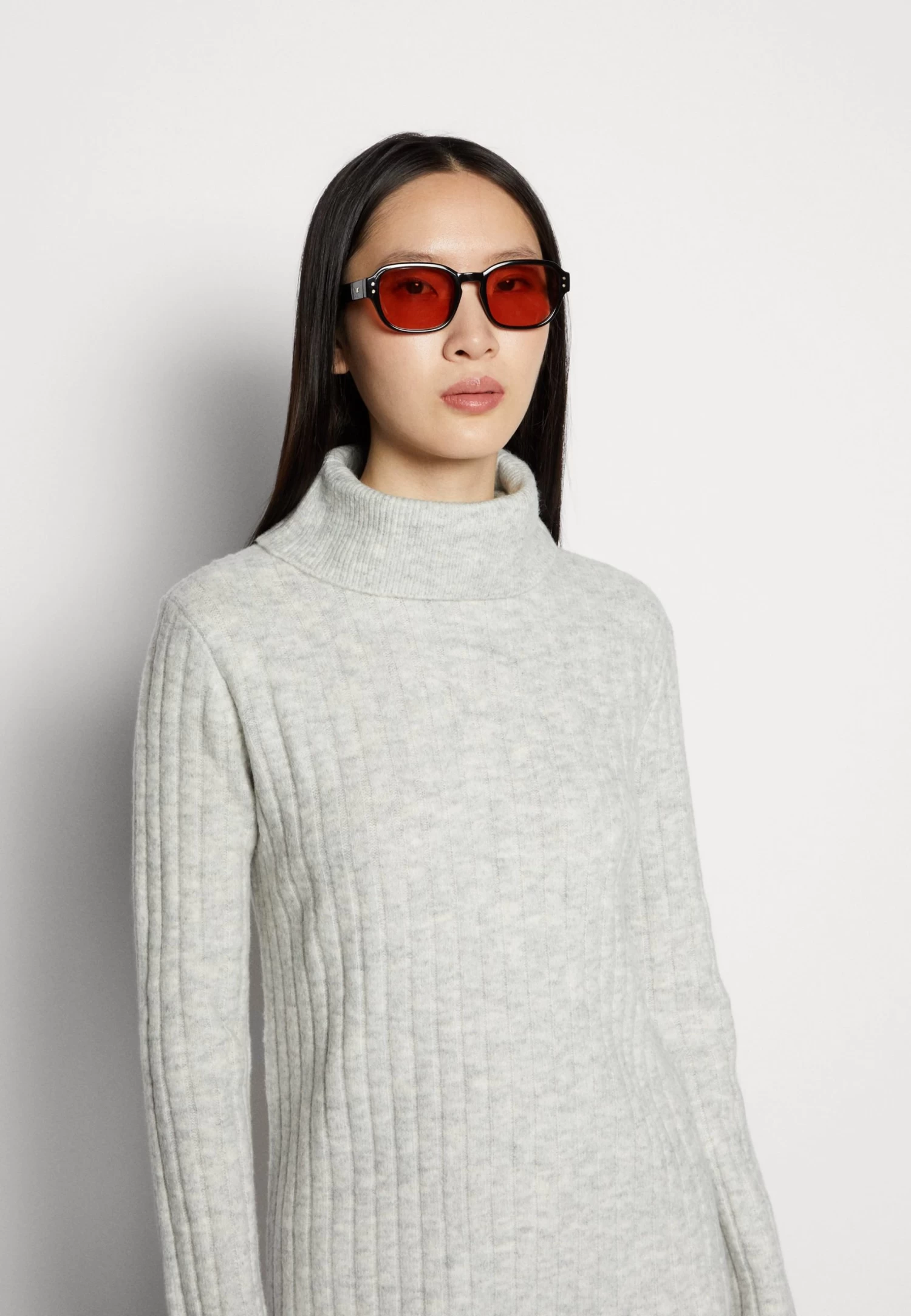 Anna Field Jumper Dress - Mottled Light Grey 4 Anna Field Jumper Dress - Mottled Light Grey - Image 4