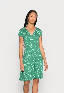Anna Field Shop 15 Anna Field Jersey Dress - Green/White