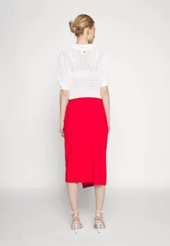 Anna Field Front Knot Midi Skirt - Pencil Skirt - Red 10 Anna Field Front Knot Midi Skirt - Pencil Skirt - Red -Anna Field Shop 2394618cacfd4cef90fe83c7e4782e61 scaled