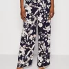 Anna Field Trousers - Black/Off White/Multi Coloured