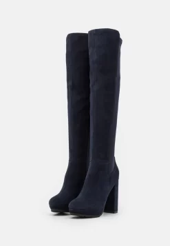 Anna Field Leather - Over-The-Knee Boots - Dark Blue -Anna Field Shop 3262bbe46d5a425796cfeccc71d0635a scaled