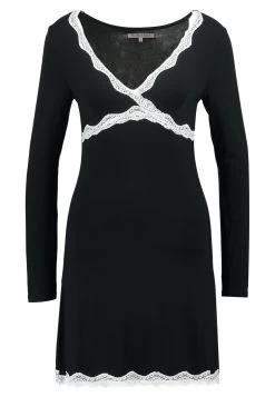 Anna Field Heidi Long Sleeves Viscose Nightdress - Nightie - Black -Anna Field Shop 32fa00dfae104f94a6dcda686bd2fdf8