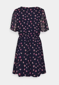 Anna Field V-Neck Sleeve Dress- Day Dress - Dark Blue/Pink -Anna Field Shop 3d8d3e90bbc2459cb8ab13568866af55 scaled