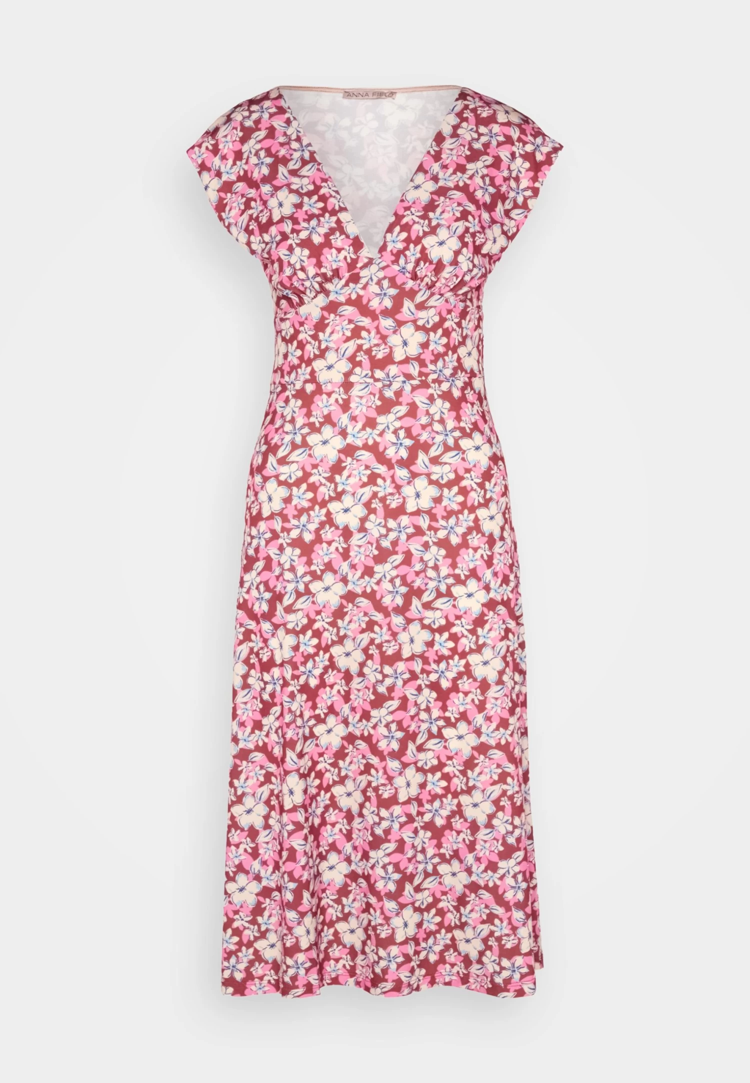 Anna Field Jersey Dress - Brown/Beige/Pink 5 Anna Field Jersey Dress - Brown/Beige/Pink - Image 5