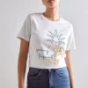 Anna Field Hattie Pineapple Puff - Print T-Shirt - White