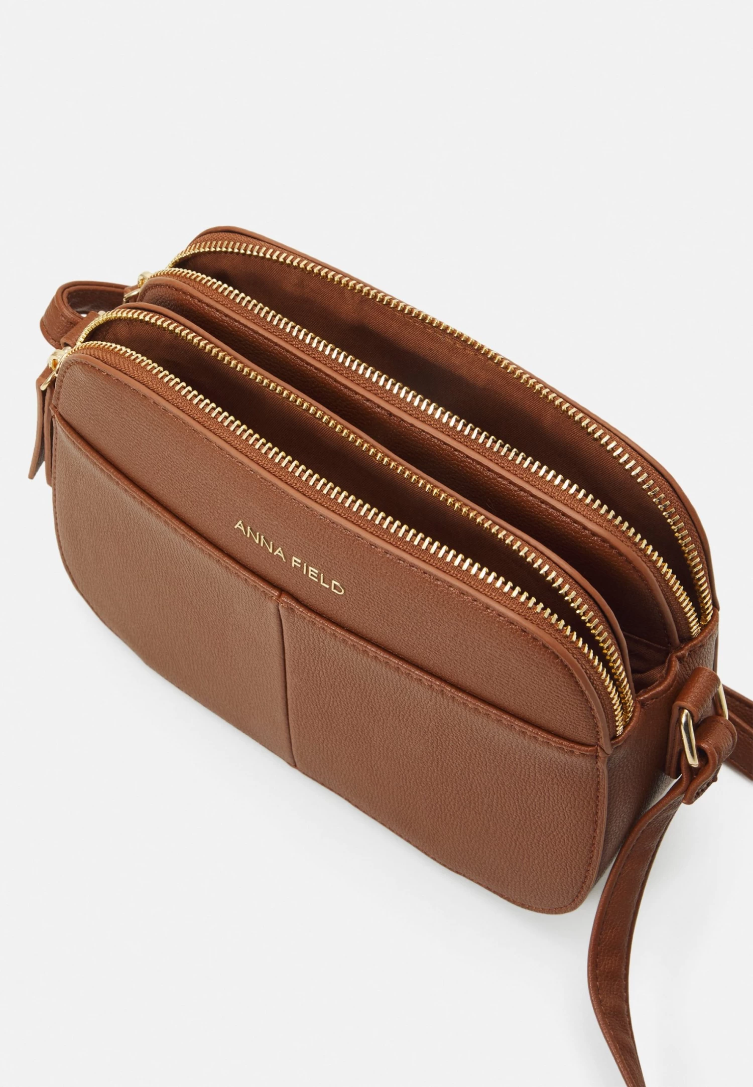 Anna Field Across Body Bag - Cognac 3 Anna Field Across Body Bag - Cognac - Image 3