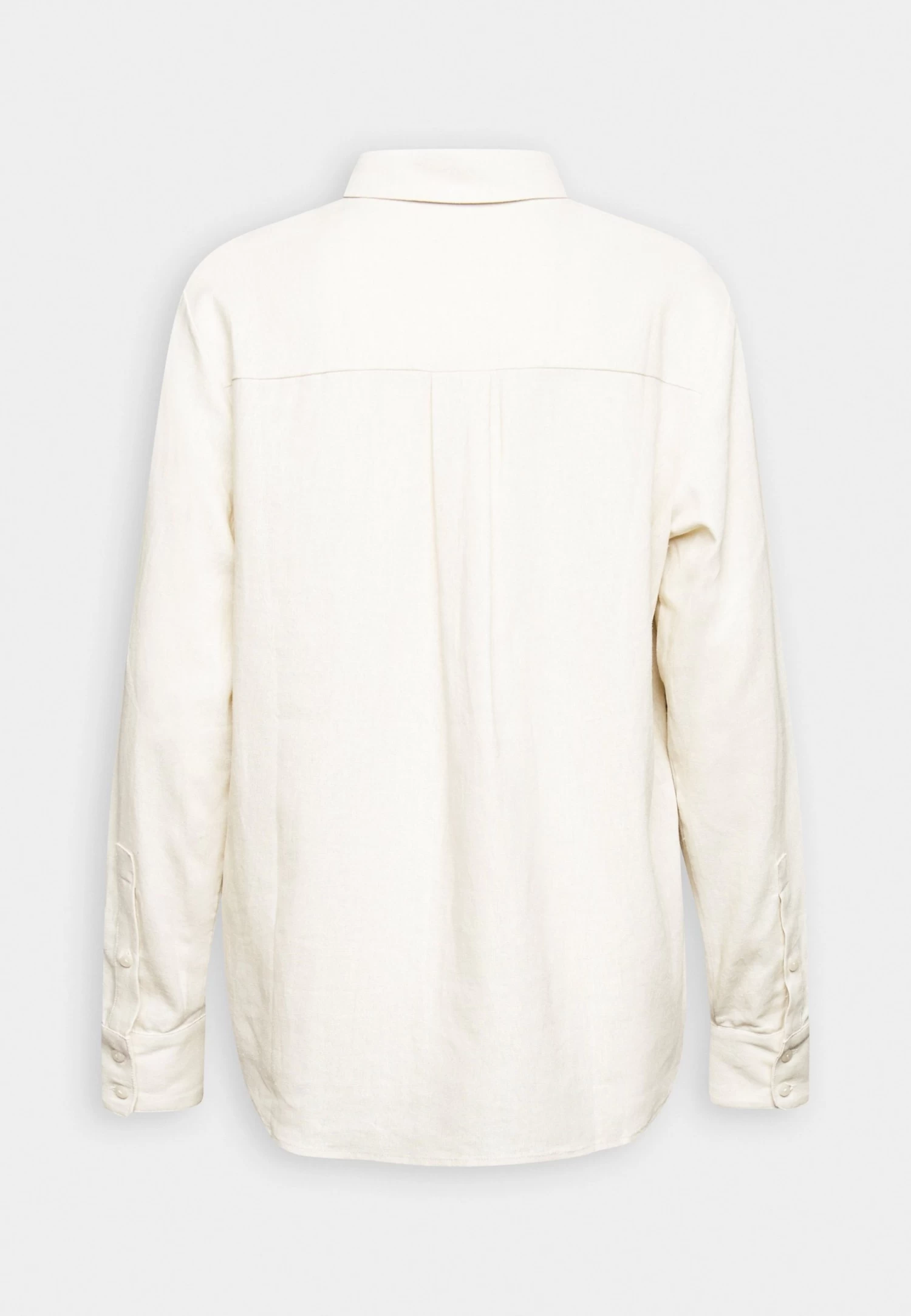 Anna Field Linen-Mix Button Down Blouse - Button-Down Blouse - Beige 6 Anna Field Linen-Mix Button Down Blouse - Button-Down Blouse - Beige - Image 6