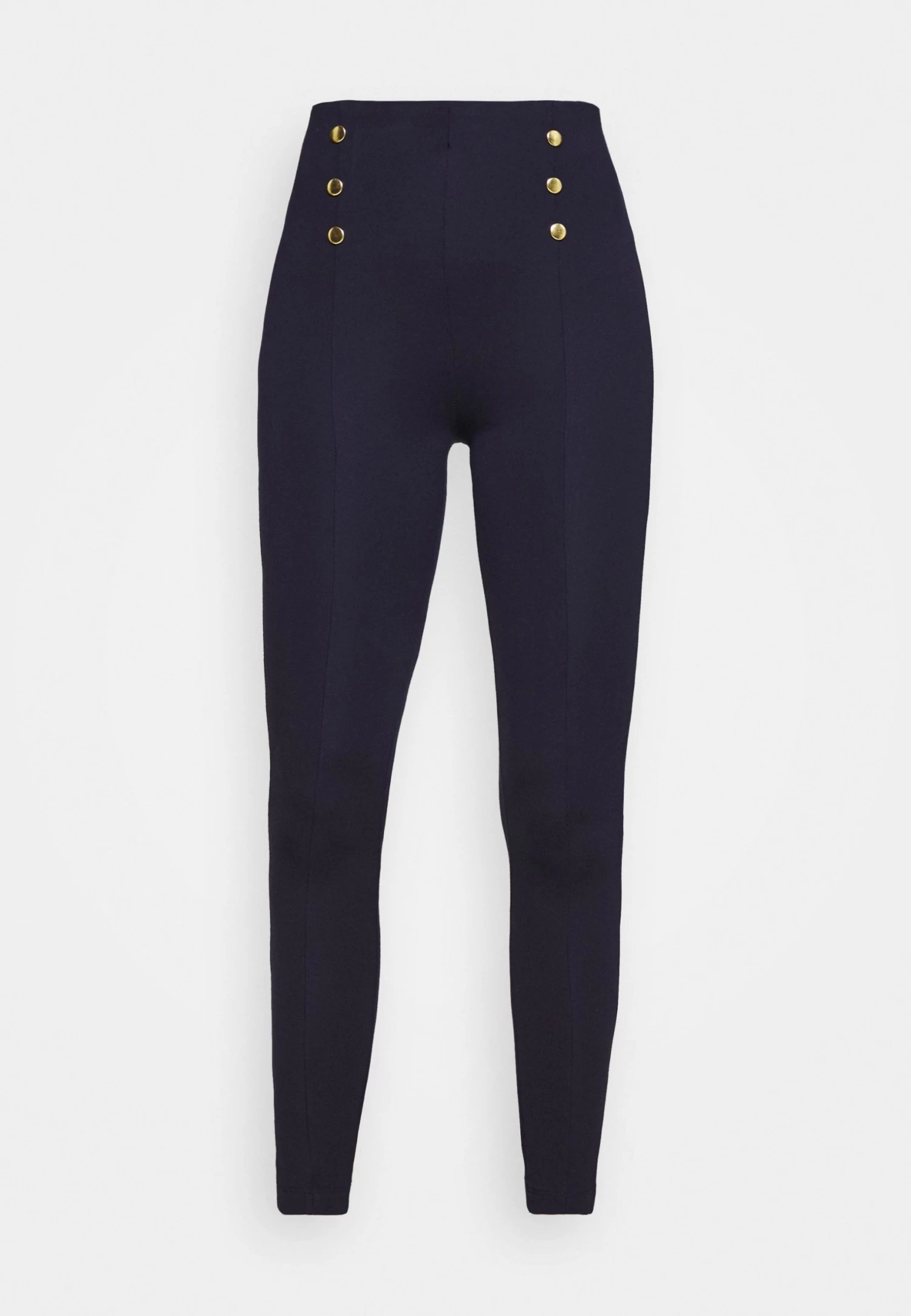 Anna Field Punto Leggings With Button Detail - Leggings - Trousers - Dark Blue 5 Anna Field Punto Leggings With Button Detail - Leggings - Trousers - Dark Blue - Image 5