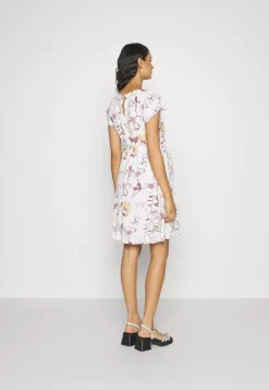 Fit And Flare Flowy Dropped Shoulder- Jersey Dress - Beige/Lilac -Anna Field Shop 479ef53c391c4d9a9d93e26e616c95fa scaled