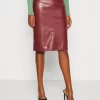 Anna Field Pencil Skirt - Bordeaux