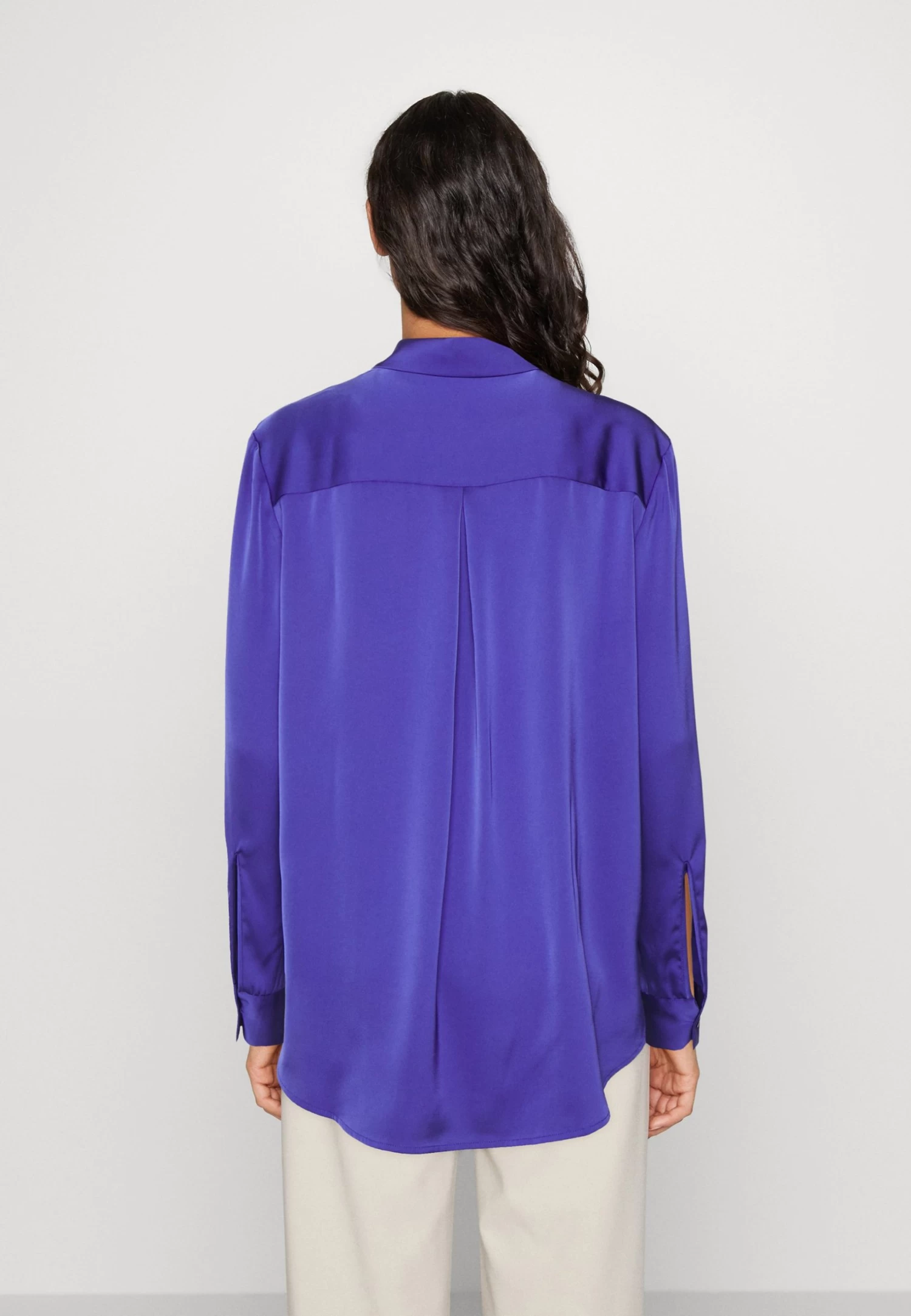 Anna Field Button-Down Blouse - Dark Blue 3 Anna Field Button-Down Blouse - Dark Blue - Image 3