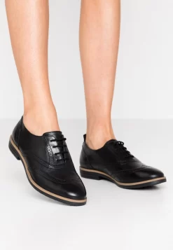Anna Field Leather- Lace-Ups - Black