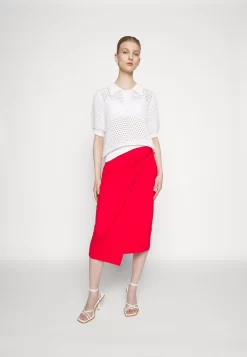 Anna Field Front Knot Midi Skirt - Pencil Skirt - Red 11 Anna Field Front Knot Midi Skirt - Pencil Skirt - Red -Anna Field Shop 5700a7cc5020448db886e59540152e63 scaled