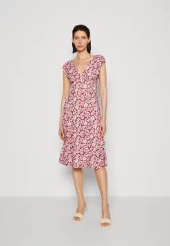 Anna Field Jersey Dress - Brown/Beige/Pink