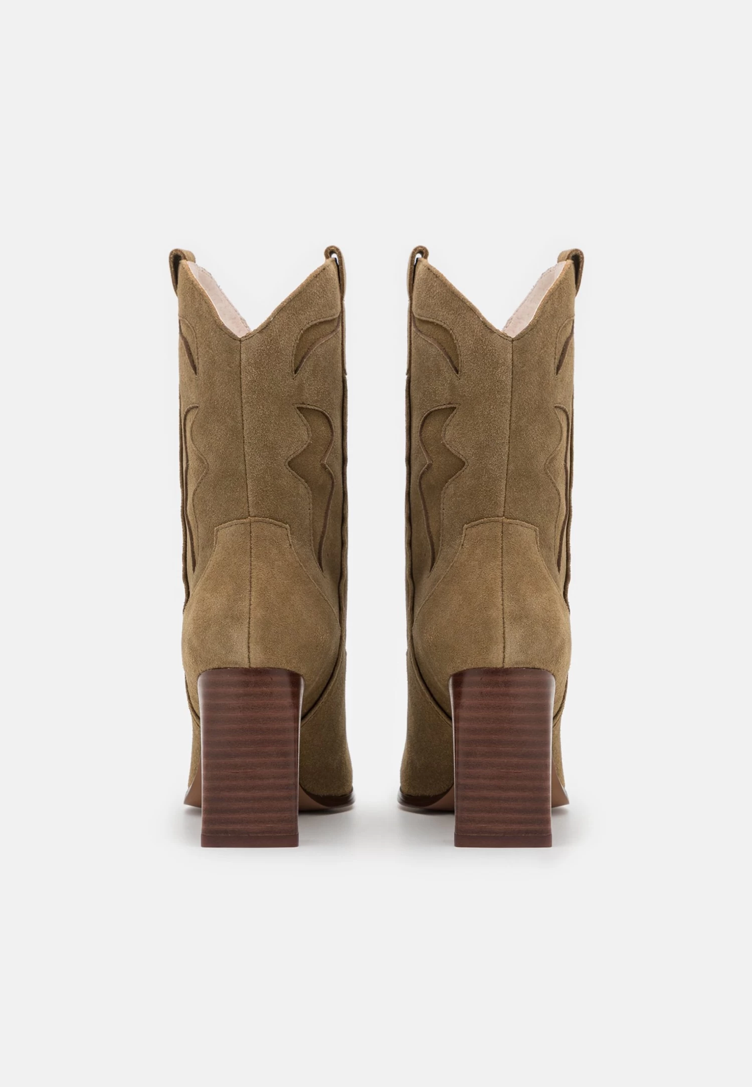 Anna Field Leather - Cowboy/Biker Ankle Boot - Khaki 4 Anna Field Leather - Cowboy/Biker Ankle Boot - Khaki - Image 4