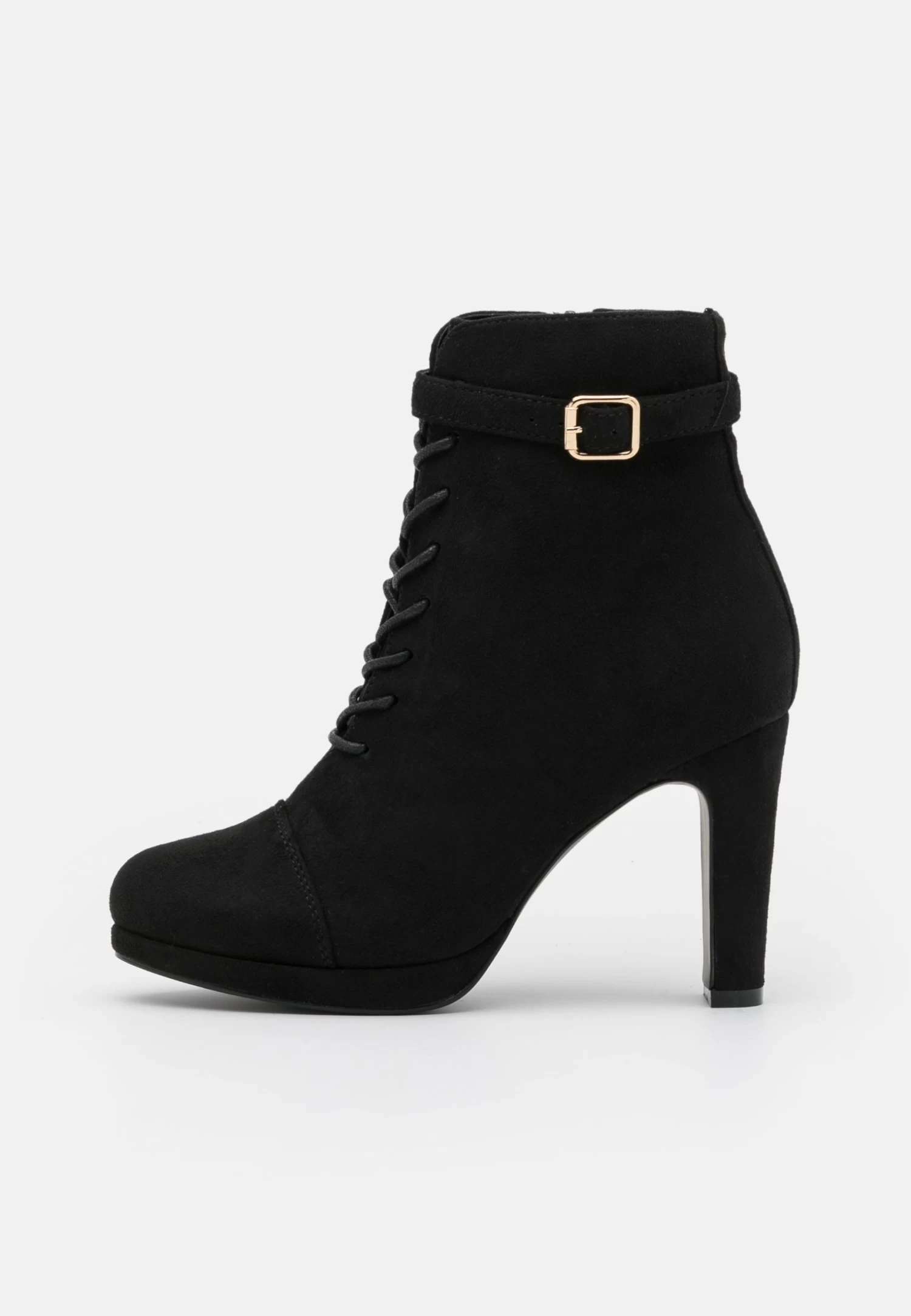 Lace-Up Ankle Boots - Black 2 Lace-Up Ankle Boots - Black - Image 2