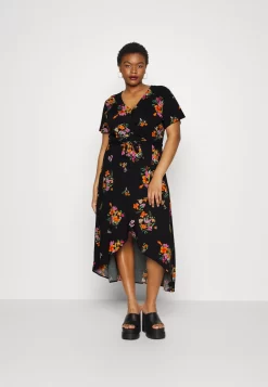 Wrap Dress High Low Hem - Day Dress