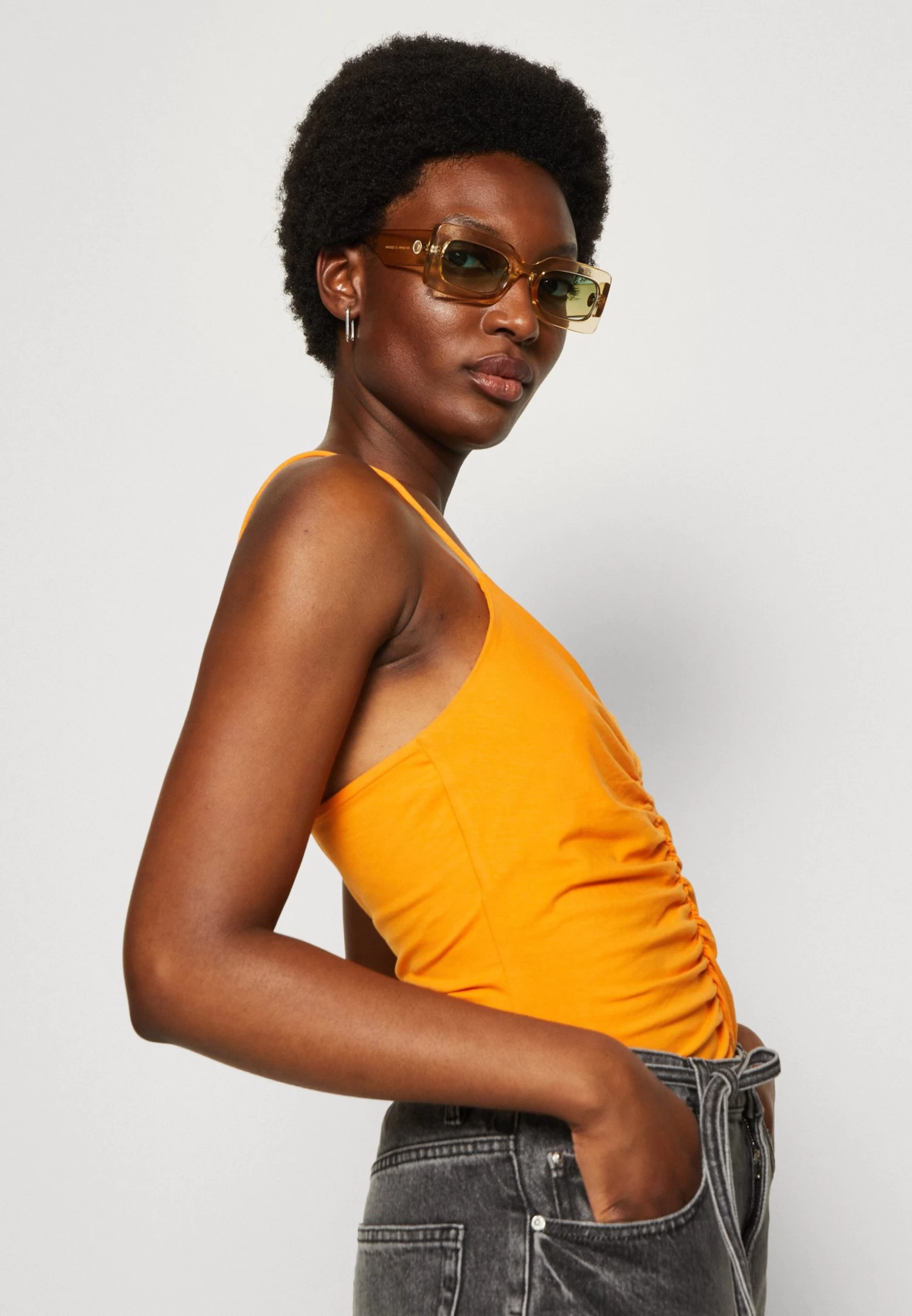 Anna Field Top - Black/Orange 5 Anna Field Top - Black/Orange - Image 5