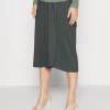 Maternity Basic Midi Skirt- Pencil Skirt - Light Green
