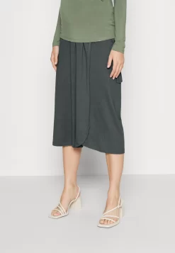 Maternity Basic Midi Skirt- Pencil Skirt - Light Green