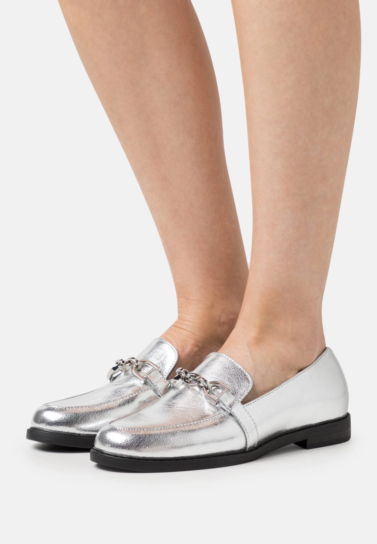Anna Field Slip-Ons - Silver 1 Anna Field Slip-Ons - Silver