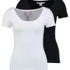 Anna Field 2 Pack- Basic T-Shirt - Black/White