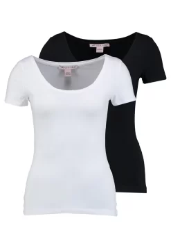 Anna Field 2 Pack- Basic T-Shirt - Black/White