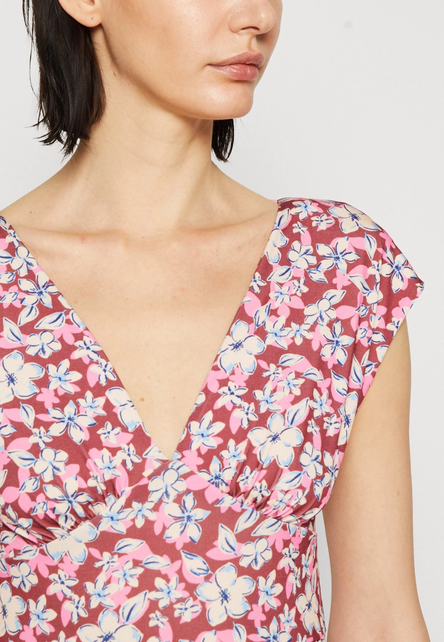 Anna Field Jersey Dress - Brown/Beige/Pink 6 Anna Field Jersey Dress - Brown/Beige/Pink - Image 6