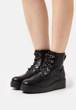 Anna Field Wedge Ankle Boots - Black