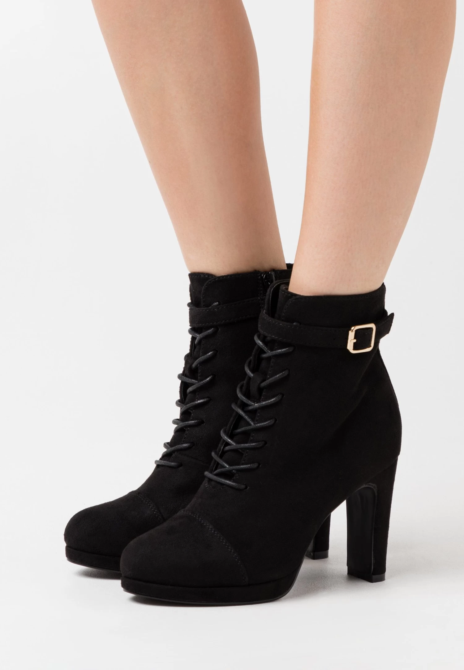 Lace-Up Ankle Boots - Black 1 Lace-Up Ankle Boots - Black