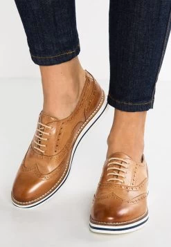 Anna Field Leather - Casual Lace-Ups - Cognac