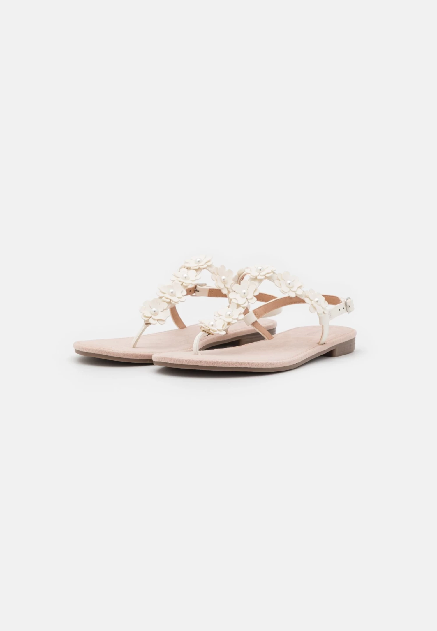 T-Bar Sandals - White 2 T-Bar Sandals - White - Image 2