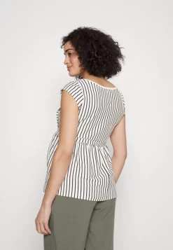 Maternity Baby Doll Nursing Tee- Print T-Shirt -Dark Blue/Off-White -Anna Field Shop 7f2e56dd58724aaf9de2c37302ec334f scaled