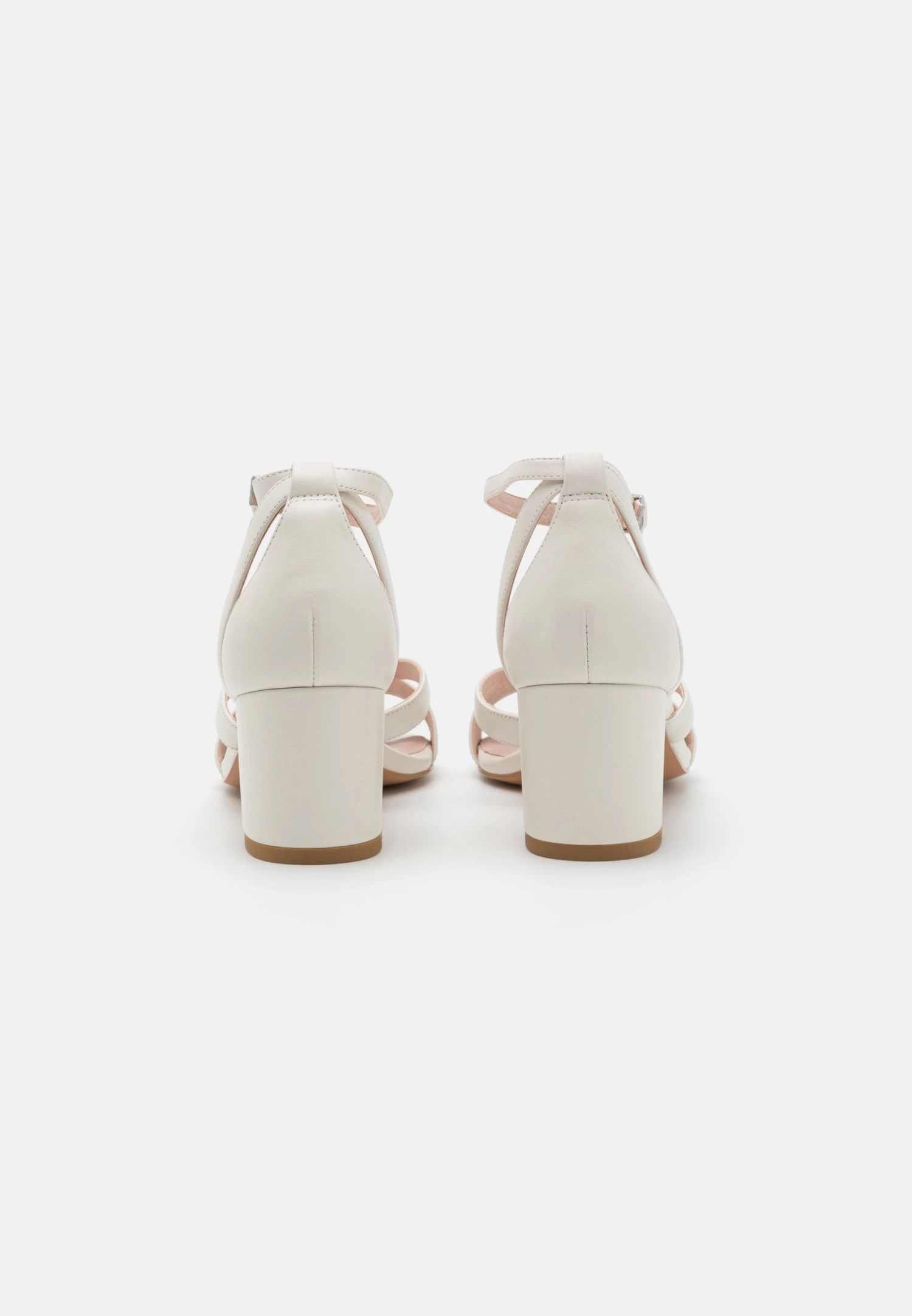 Leather Wide Fit - Sandals - White 4 Leather Wide Fit - Sandals - White - Image 4