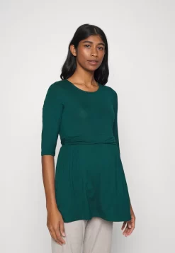 Flare Top- Long Sleeved Top - Dark Green