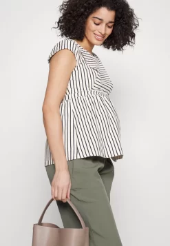 Maternity Baby Doll Nursing Tee- Print T-Shirt -Dark Blue/Off-White -Anna Field Shop 84deaaa847f54f1f85ddd28347a732f0 scaled