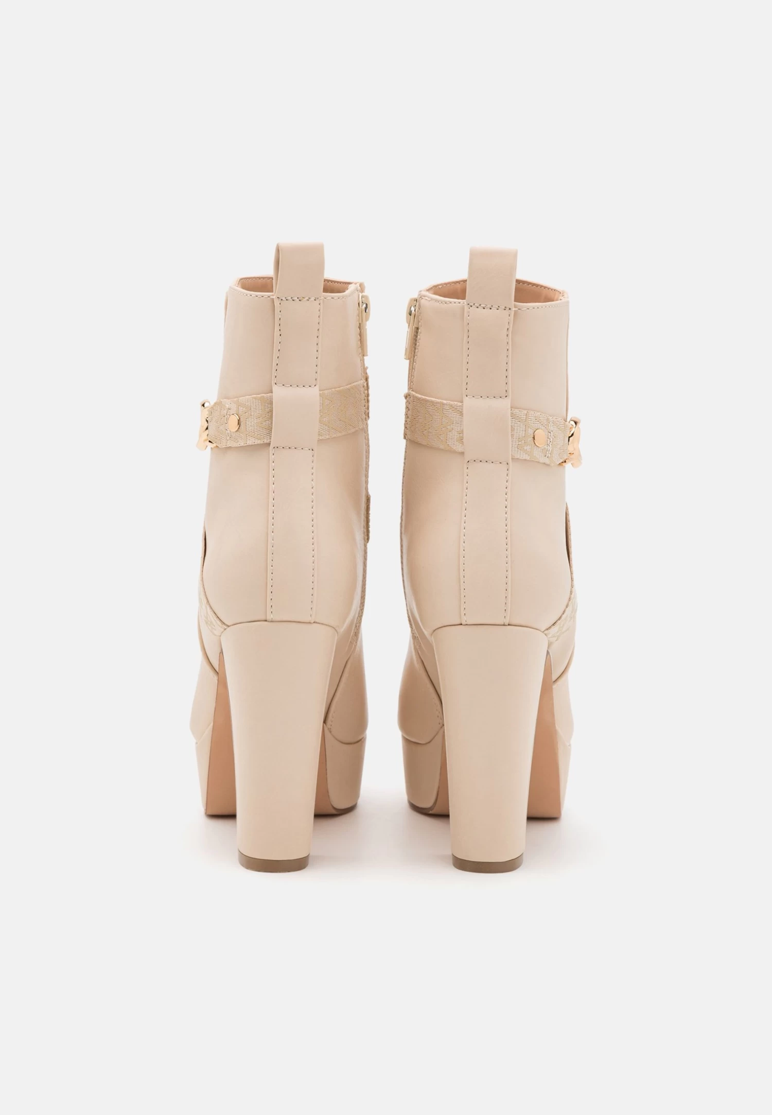 Anna Field Platform Ankle Boots - Beige 4 Anna Field Platform Ankle Boots - Beige - Image 4