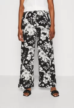 Anna Field Trousers - Black/Off White