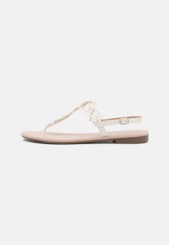 T-Bar Sandals - White
