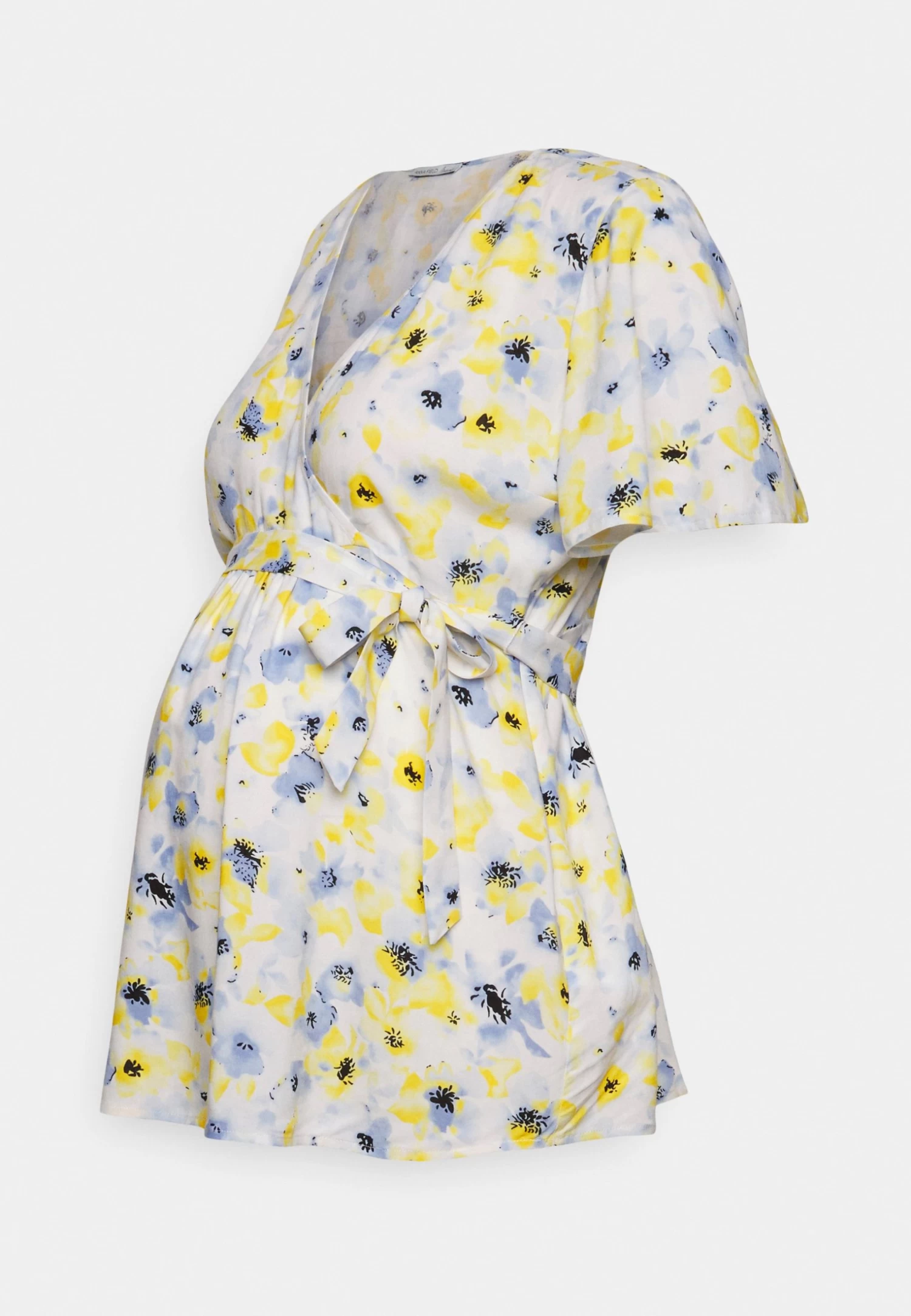 Blouse - White/Light Blue 4 Blouse - White/Light Blue - Image 4