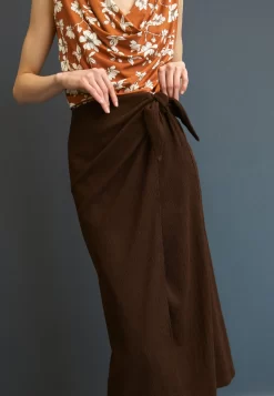 Anna Field A-Line Skirt - Brown